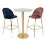 House N Bolzano Bar Table - Brass Base