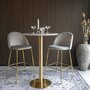 House N Bolzano Bar Table - Brass Base