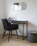 House N Jersey Mirror - Oval - Black