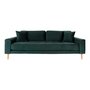 House N Lido 3 Seaters Sofa - Dark Green