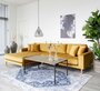 House N Lido Lounge Sofa Left Facing Mustard Yellow