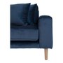 House N Lido Lounge Sofa Left Facing Dark Blue Velvet