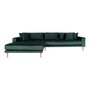 House N Lido Lounge Sofa Left Facing Dark Green