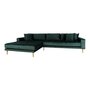 House N Lido Lounge Sofa Left Facing Dark Green