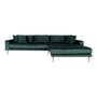House N Lido Lounge Sofa Right Facing Dark Green