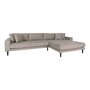 Lido Lounge Sofa Right Facing Stone Grey Fabric HN1030