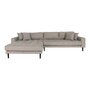 Lido Lounge Sofa Left Facing Stone Grey Fabric HN1030