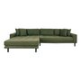 Lido Lounge Sofa Right Facing Olive Green Fabric HN1020