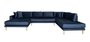 House N Lido U-Sofa Open End - Dark Blue - Left Facing