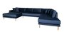 House N Lido U-Sofa Open End - Dark Blue - Left Facing