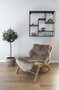 House N Lambskin Artificial Rug - Mushroom