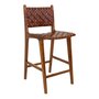 House N Perugia Bar Chair - Brown w. Brown Leather