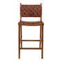House N Perugia Bar Chair - Brown w. Brown Leather