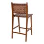 House N Perugia Bar Chair - Brown w. Brown Leather