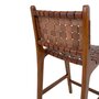 House N Perugia Bar Chair - Brown w. Brown Leather