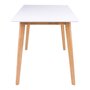 House N Vojens Dining Table - 120 cm - White / Natural