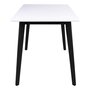 House N Vojens Dining Table - 120 cm - White / Black