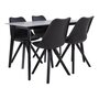 House N Vojens Dining Table - 120 cm - White / Black
