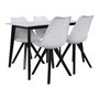 House N Vojens Dining Table - 120 cm - White / Black