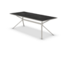 Fast Moai Outdoor Tisch Stein Rechteckig - Schneeweiss-Eisen-Grau