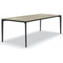 Fast AllSize Tisch mit Platte aus Feinsteinzug, Hazel - Dunkelblau