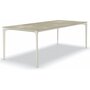 Fast AllSize Tisch mit Platte aus Feinsteinzug, Hazel - Cremeweiss