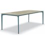 Fast AllSize Tisch mit Platte aus Feinsteinzug, Hazel - Öl Blau