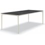 Fast AllSize Tisch mit Platte aus Feinsteinzug, Night - Cremeweiss