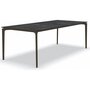 Fast AllSize Tisch mit Platte aus Feinsteinzug, Night - Dunkelbraun