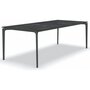 Fast AllSize Tisch mit Platte aus Feinsteinzug, Night - Metallgrau