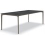 Fast AllSize Tisch mit Platte aus Feinsteinzug, Night - Taupe