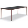 Fast AllSize Tisch mit Platte aus Feinsteinzug, Night - Terrakotta