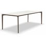 Fast AllSize Tisch mit Platte aus Feinsteinzug, Snow-Maracuja
