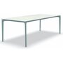 Fast AllSize Tisch mit Platte aus Feinsteinzug, Snow-Pastellhellblau