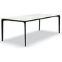 Fast AllSize Tisch mit Platte aus Feinsteinzug, Snow-Schwarz