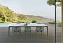 Fast AllSize Tisch mit Platte aus Feinsteinzug, Snow