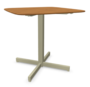 EMU Shine Tisch quadratish Tischplatte Teak 79x79-71 Metall Taupe, 82 Holz Teak