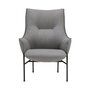 Wendelbo Aloe high back chair - Loungesessel - Black powder coated steel - Monta col. 06