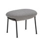 Wendelbo Aloe stool - Hocker mit Sitzpolster - Black powder coated steel - Monta col. 06