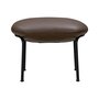 Wendelbo Aloe stool - Hocker mit Sitzpolster - Black powder coated steel - Parma Marrone