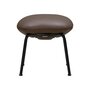 Wendelbo Aloe stool - Hocker mit Sitzpolster - Black powder coated steel - Parma Marrone