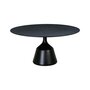 Wendelbo Coin dining table - Esstisch - Oak black Ø150cm - Black powder coated aluminum - Oak black