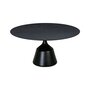 Wendelbo Coin dining table - Esstisch - Oak black Ø150cm - Black powder coated aluminum - Oak black