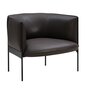 Wendelbo Sepal Lounge Chair - Sessel - Black Powder Coated Steel - Parma Mocca