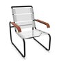 Thonet S 35 N Thonet All Seasons | Freischwinger- ThonetProtect warmgrau (TS 3005), Gewebe schwarz