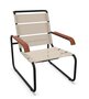 Thonet S 35 N Thonet All Seasons | Freischwinger- ThonetProtect warmgrau (TS 3005), Gewebe schwarz