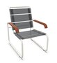 Thonet S 35 N Thonet All Seasons | Freischwinger- ThonetProtect reinweiß (RAL 9010), Gewebe schwarz