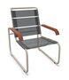 Thonet S 35 N Thonet All Seasons | Freischwinger- ThonetProtect warmgrau (TS 3005), Gewebe schwarz