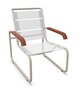 Thonet S 35 N Thonet All Seasons | Freischwinger- ThonetProtect warmgrau (TS 3005), Gewebe natur
