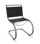 Thonet S 533 L | Freischwinger- Kunststoff schwarz mit Filz